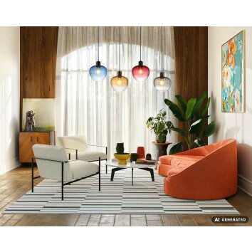 NOWA Toy 4-Light Pendant Lamp 108 cm E27 Modern Dining Room Kitchen Light