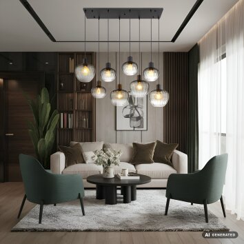 Toy NOWA 8-light cluster pendant light for dining room and living room, modern