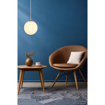 NOWA Kop round pendant light 25 cm, 60 Watt, modern for living and dining rooms