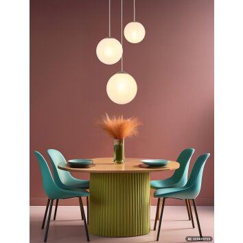 NOWA Kop 3-Light Globe Pendant Light for Dining Room, Hallway, Kitchen, Living Room