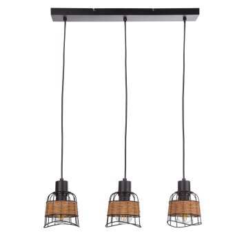 NOWA Esra Modern 3-Light Cage Pendant Lamp E27 for Dining Room and Kitchen