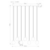 NOWA Minara LED Linear Pendant Light for dining room 3000 K 4600 lm 38 W modern