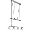 NOWA Daytona adjustable linear pendant light, 4-light, length 10 cm, E14, 3000 K, 1720 lm