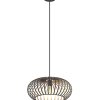 NOWA Max round pendant light, cage pendant light Ø 40 cm, E27, modern for dining room
