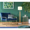 NOWA Taugus modern floor lamp for living room, 145 cm, E27, cord switch