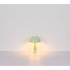 NOWA Paulin mushroom-look table lamp in green and ecru with metal shade, E27