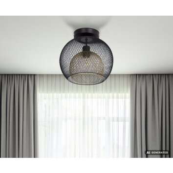 NOWA Selina Round Ceiling Lamp 30 cm E27 40W for Dining Room, Hallway, Kitchen, Living Room