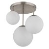 NOWA Kop 3-light globe pendant light for dining room, E27, 45 cm diameter, 44 cm high