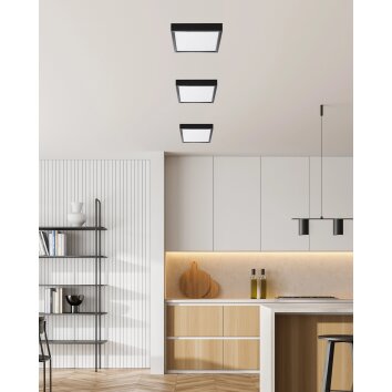 NOWA Puccy modern LED square ceiling light, flush-mounted, 3000 K, 1200 lm, 10 W