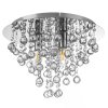 NOWA London Round Ceiling Light 3-Light E14 38 cm Modern Vintage Flush Mount