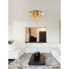 NOWA London round flush-mount ceiling chandelier 3-light E14 Ø 38 cm modern-vintage