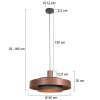 Steinhauer Flinter Round Pendant Lamp Modern E27 50 cm Dining Room Living Room