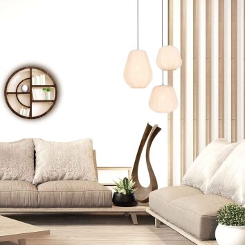 Steinhauer Sable Modern Round Pendant Lamp 28 cm for Dining Room and Living Room