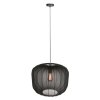 Steinhauer Sable drum pendant lamp, hanging lamp, round, 55 cm, E27, modern