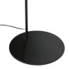 Steinhauer Curve modern arc floor lamp with E27 socket and round base for living room