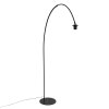 Steinhauer Curve arched floor lamp with switch and E27 for living room