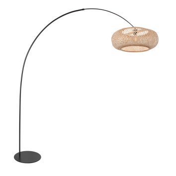 Steinhauer Curve arched floor lamp, modern, for living room and bedroom, 210 cm