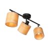 Steinhauer Bambus 3-light adjustable ceiling spotlight, modern oblong E14