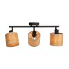 Steinhauer Bambus 3-light adjustable ceiling spotlight, modern oblong E14