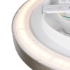 Steinhauer modern flat round LED ceiling light Flady, dimmable, 2700 Kelvin warm white