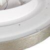 Steinhauer modern flat round LED ceiling light Flady, dimmable, 2700 Kelvin warm white