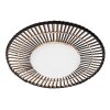 Steinhauer Aura LED round flush ceiling light for dining room Ø 50 cm Oriental style