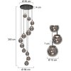 Steinhauer Bollique LED Kugel-Pendelleuchte 12-flammig 50 cm 2700 Kelvin 6 Watt