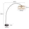 Steinhauer Solva Adjustable Arc Floor Lamp for Modern Dining and Living Room