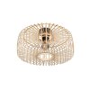 Steinhauer Bloeba Modern Pendant Lamp ø 40 cm E27 Openwork Slatted Shade Dining Room