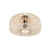 Steinhauer Bloeba Modern Pendant Lamp ø 40 cm E27 Openwork Slatted Shade Dining Room