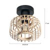 Steinhauer Bloeba modern ceiling light, open cage ceiling light, E27 ø 20 cm