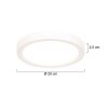 Steinhauer Luminix modern flat LED ceiling light round Ø 20 cm 1500 lm 15 W