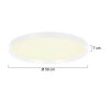 Steinhauer Flady slim round LED ceiling light 50 cm 4600 lm 2700 K 40 W