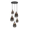 Steinhauer Glimsy modern LED ceiling light, 5-light round ceiling light