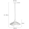 Steinhauer Cirque modern ring pendant light for dining room 50 cm with E27 socket