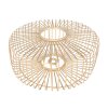 Steinhauer Sparkled Light round woven cage pendant lamp for dining room E27 modern