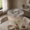 Steinhauer LED Pendant Light Soleil, adjustable, warm white 2700 Kelvin, steel-white shades