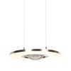 Steinhauer Soleil LED ring pendant light, 2-light, modern, height-adjustable, 32 cm length