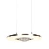 Steinhauer Soleil LED ring pendant light, 2-light, modern, height-adjustable, 32 cm length