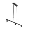 Steinhauer Stang 3-Light Dining Room Pendant Lamp 140 cm, Modern Angular Design