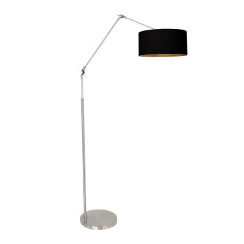 Steinhauer Prestige Chic modern adjustable arc floor lamp with E27 socket