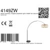 Steinhauer Sparkled Light pendant lamp, hanging light with switch, E27, 245 cm