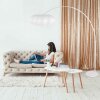 Steinhauer Sparkled Light Modern Arc Floor Lamp for Living Room & Dining Room