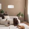 Steinhauer Sparkled Light modern arched floor lamp E27 with switch, 240 cm