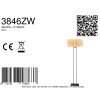 Steinhauer Stang Floor Lamp, Classic Standing Lamp with Fringed Shade, Adjustable, E27