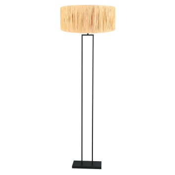 Steinhauer Stang Floor Lamp, Classic Standing Lamp with Fringed Shade, Adjustable, E27