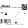 Steinhauer Ringlux LED Modern Arc Floor Lamp with Ring-Shaped Light, 2-Light, Adjustable