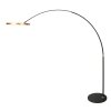 Steinhauer Ringlux LED Modern Arc Floor Lamp with Ring-Shaped Light, 2-Light, Adjustable