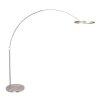 Steinhauer Ringlux LED 2-light adjustable arc floor lamp 240 cm for living room
