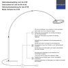 Steinhauer Ringlux LED 2-light adjustable arc floor lamp 240 cm for living room